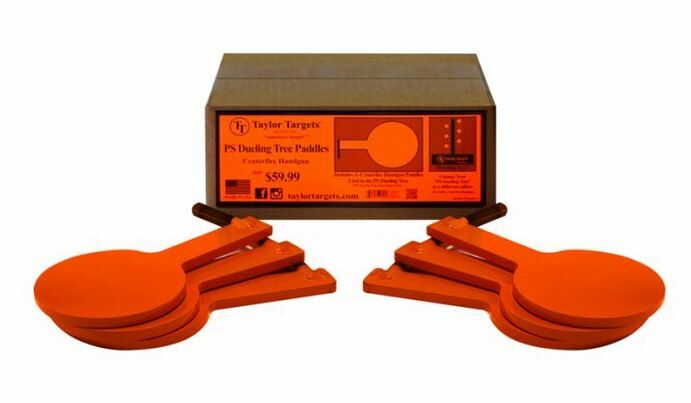Taylor Targets Pro Series Centerfire Handgun Paddles - 6 Pack - Red