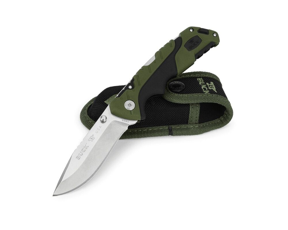Buck Knives 659 Large Folding Pursuit Green/Black Knife