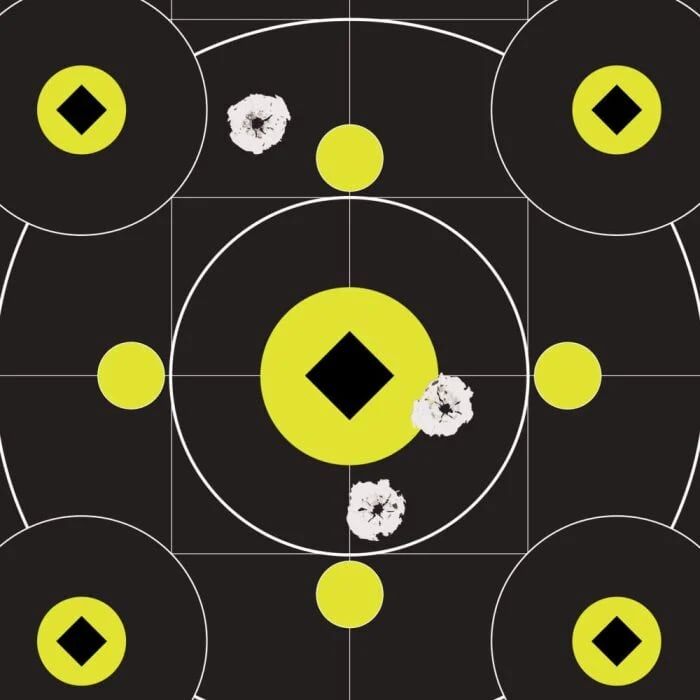 Allen 12-In Square EZ Aim Splash Reactive Paper Shooting Targets, 12-Pk