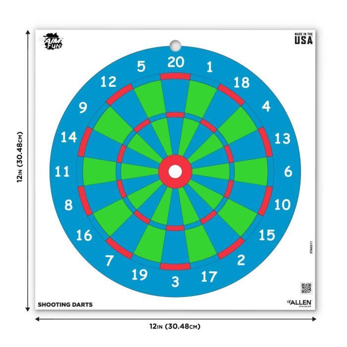 EZ Aim Assorted Fun Plinking the Day Away Paper Shooting Targets, 12 X 12-In, 12-Pk