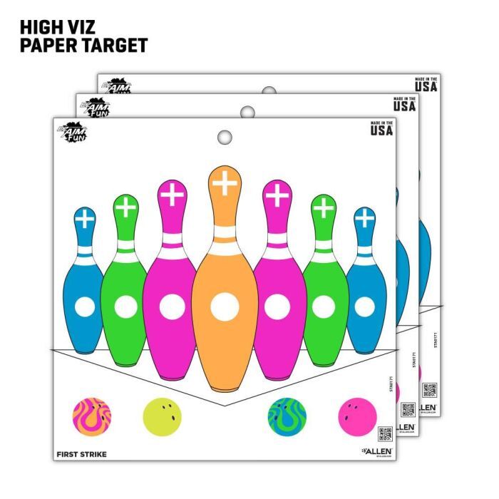Allen EZ Aim Fun Triggering More Fun Paper Shooting Targets, 12 X 12-In, 9-Pack