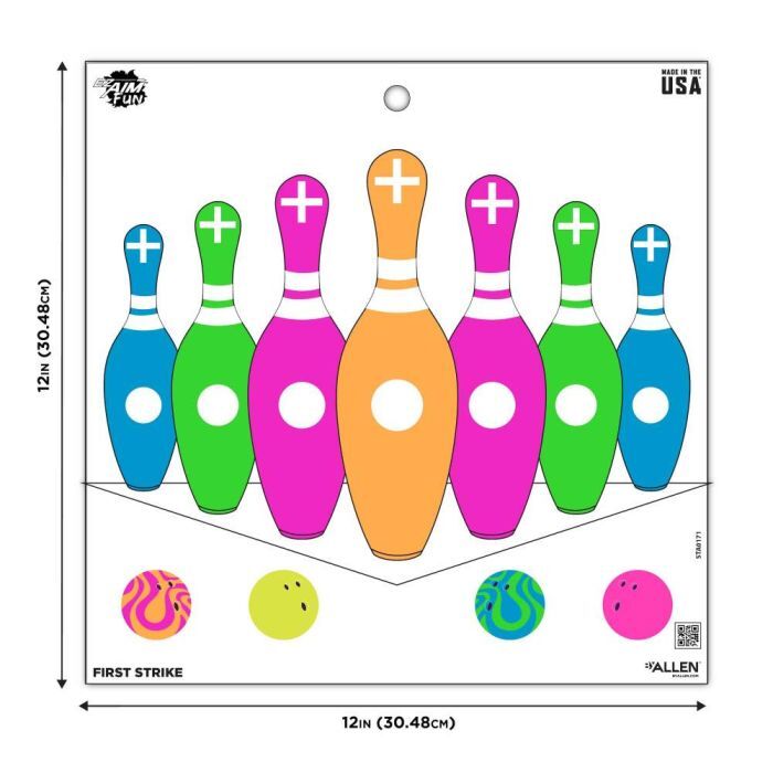 Allen EZ Aim Fun Triggering More Fun Paper Shooting Targets, 12 X 12-In, 9-Pack