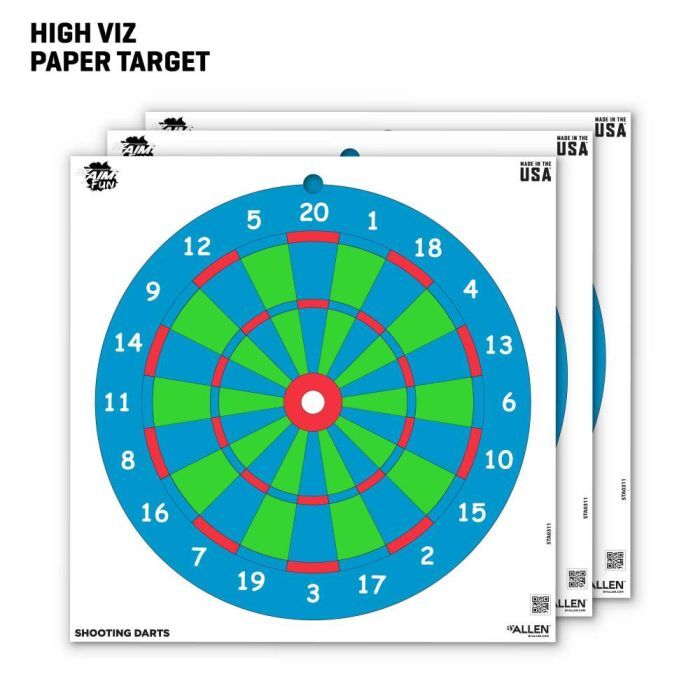 Allen EZ Aim Fun Triggering More Fun Paper Shooting Targets, 12 X 12-In, 9-Pack