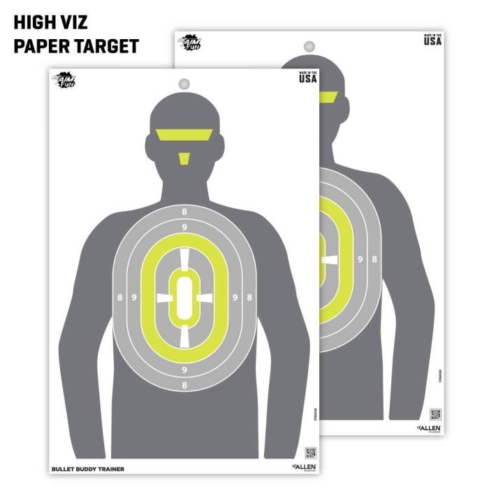 Allen EZ Aim Fun Imposing Figures Paper Shooting Target Assortment, 12 x 18-In, 8-Pk