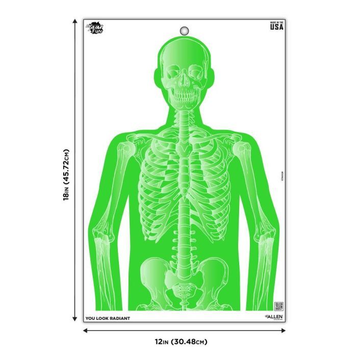 Allen EZ Aim Fun Imposing Figures Paper Shooting Target Assortment, 12 x 18-In, 8-Pk