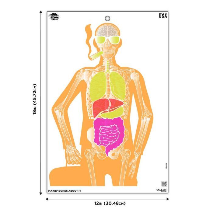 Allen EZ Aim Fun Imposing Figures Paper Shooting Target Assortment, 12 x 18-In, 8-Pk
