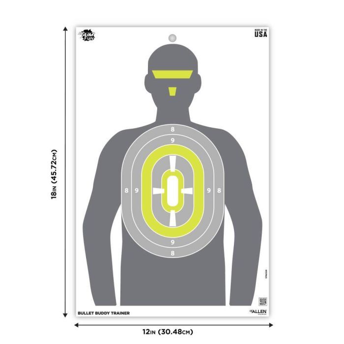 Allen EZ Aim Fun Imposing Figures Paper Shooting Target Assortment, 12 x 18-In, 8-Pk