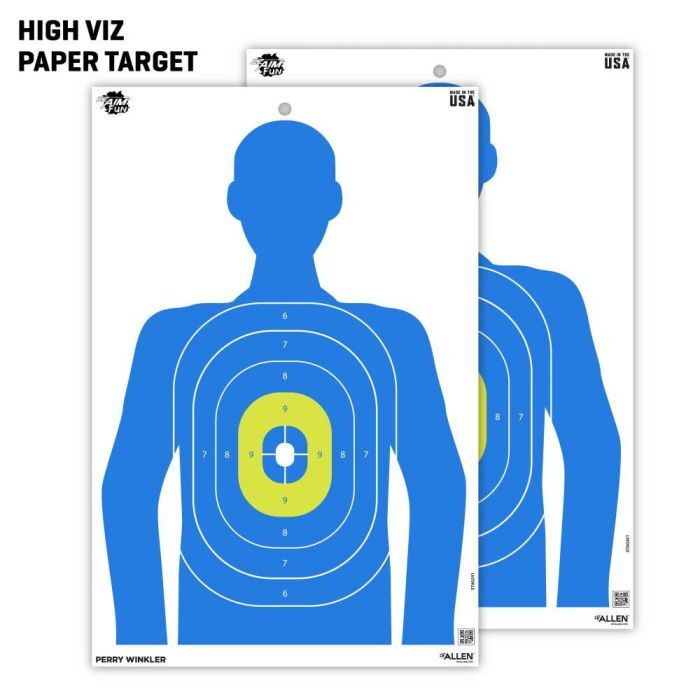 Allen EZ Aim Fun Imposing Figures Paper Shooting Target Assortment, 12 x 18-In, 8-Pk