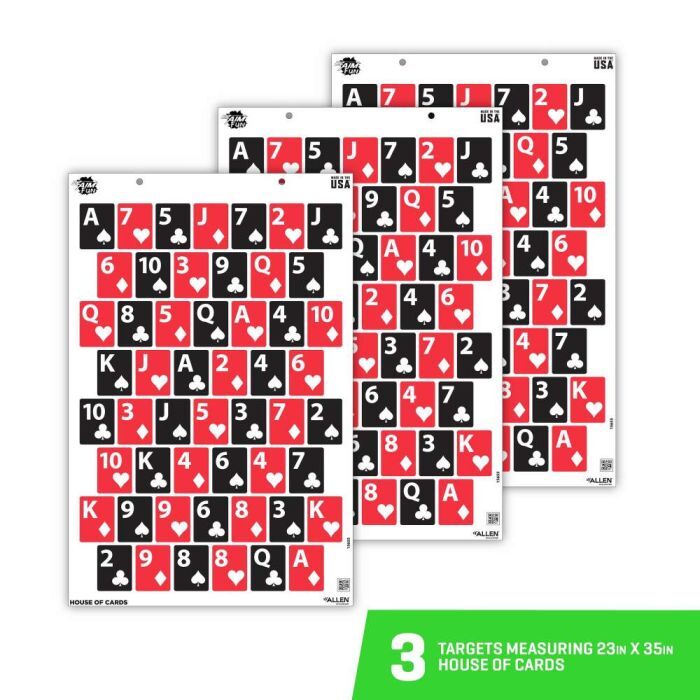 Allen EZ Aim House of Cards 23 X 35-In Paper Targets, 3-Pk