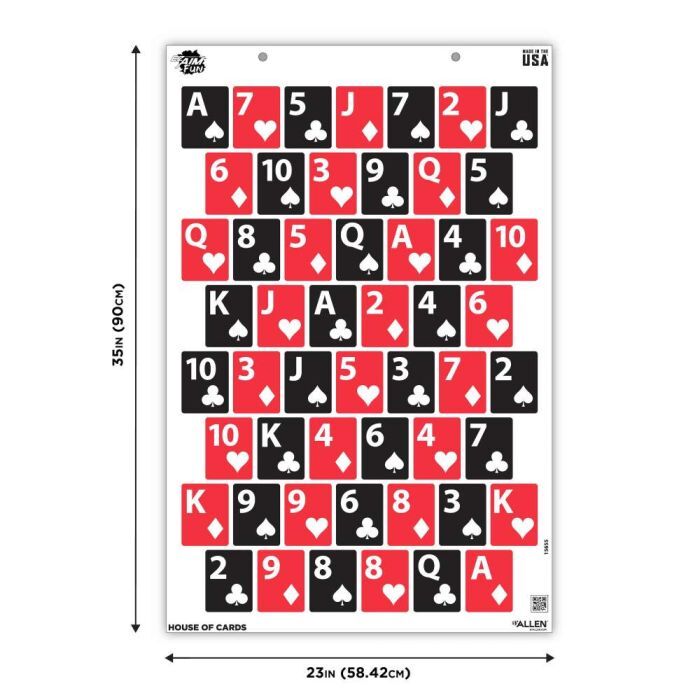 Allen EZ Aim House of Cards 23 X 35-In Paper Targets, 3-Pk
