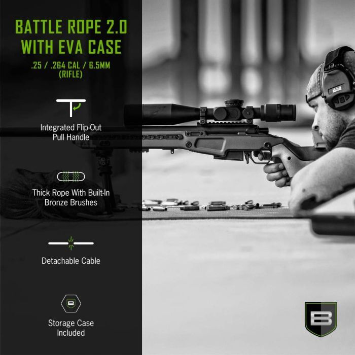 Breakthrough Clean Technologies Rifle Battle Rope 2.0 With EVA Case