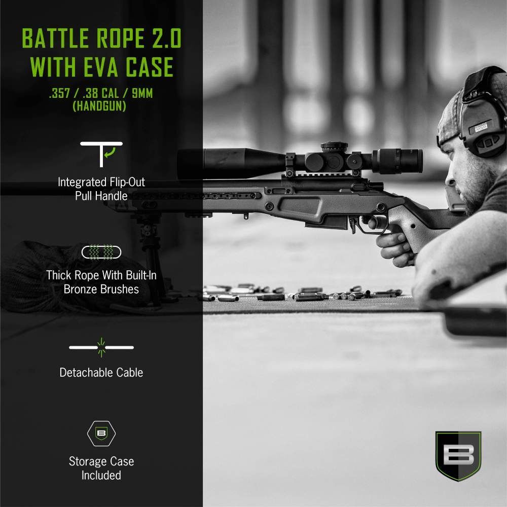 Breakthrough Clean Technologies Handgun Battle Rope 2.0 .357/.38/9mm Bore Cleaning Rope