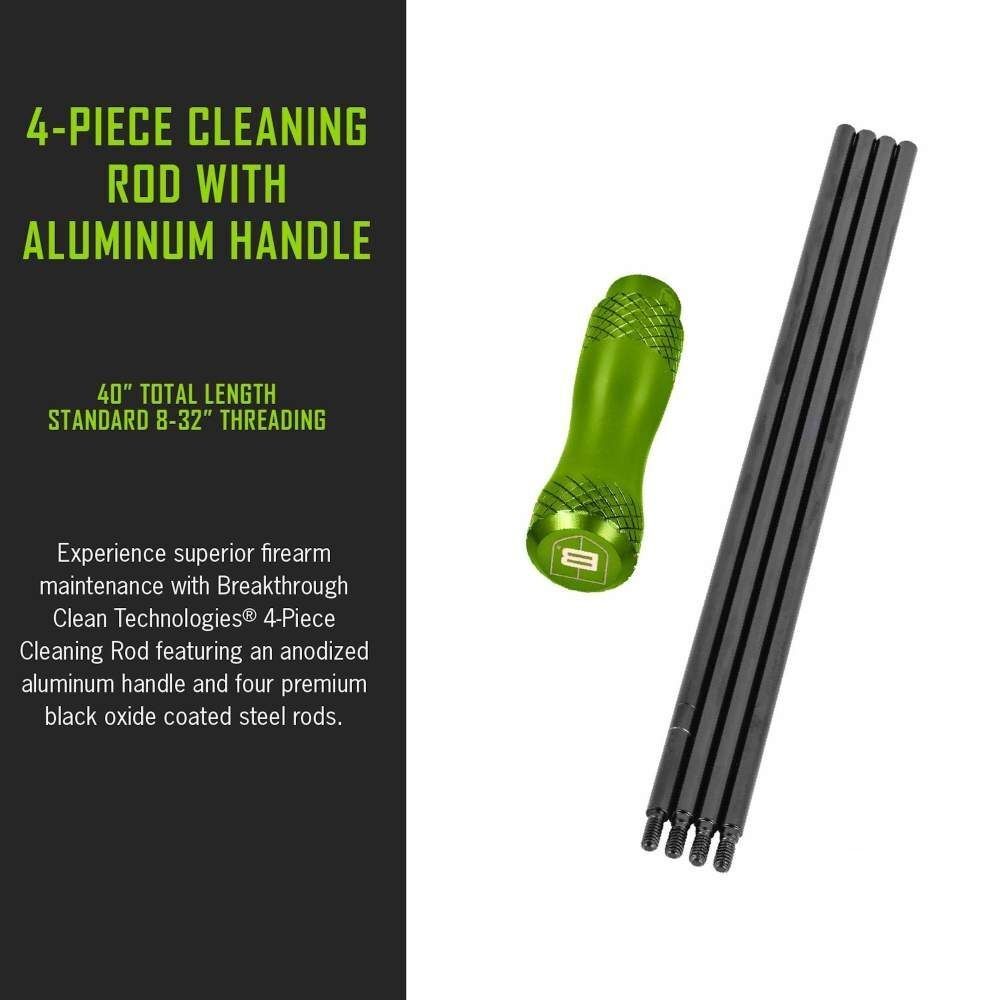 Breakthrough Clean Technologies 4-Piece Cleaning Rod with Aluminum Handle, 40-In
