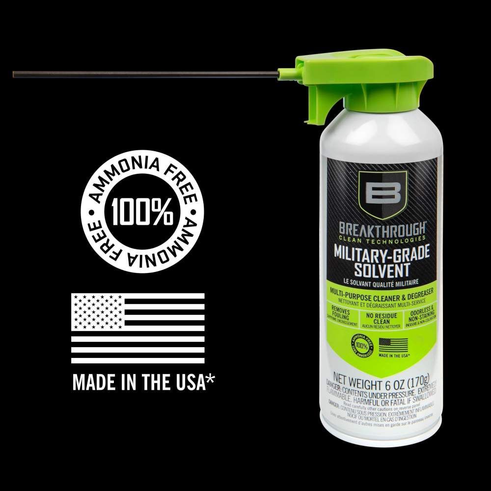Breakthrough Clean Technologies Military-Grade Multi-Purpose Cleaning Aerosol Solvent, 6-Oz