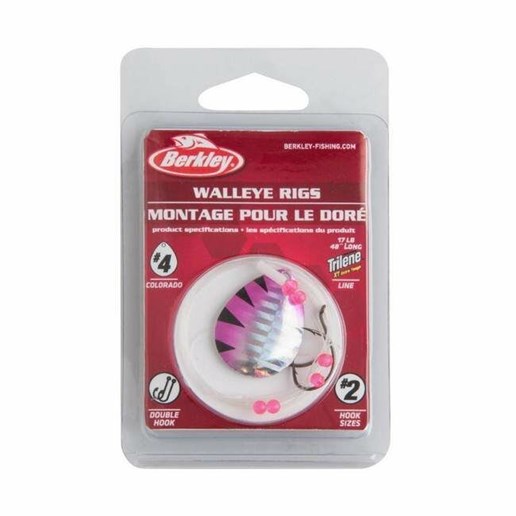 Berkley Colorado #3 Walleye Rig - Pink Perch
