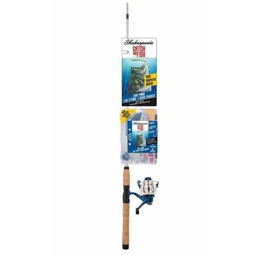 fishing rod cmf lake pond spin combo SHAKESPEARE CATCH MORE FISH SPINNING (Caa y Carrete) With a Shakespeare Catch More Fish Lake Pond combo Zebco Ready Tackle Lake/Pond Spincast