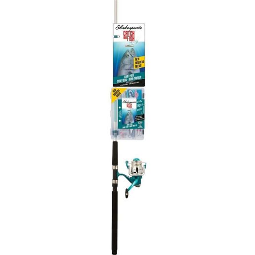 catch more fish spinning pole Light Spincast Kit spooled with Stren line Shakespeare Catch More Fish Trout