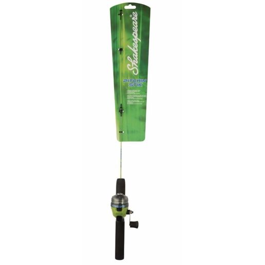 8 shakespeare green fly rod reel combo Wild Spinning 7' / Light / 2 The thick aluminum bail wire and premium cork handles further enhance its strength and grip Shakespeare Fuel Ice Fishing Rod