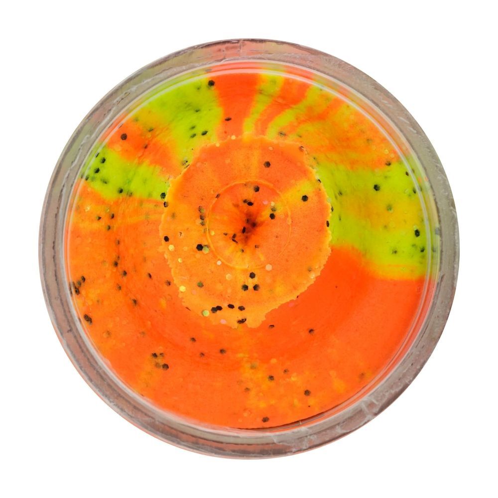 Berkley PowerBait Natural Scent Garlic Worm Glitter Trout Bait, Tequila Fire Color, 1.75-Oz