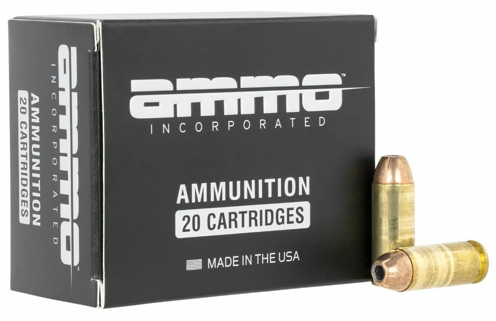 Ammo Inc Signature 10mm Auto, 180 Grain Jacketed Hollow Point Pistol Ammo, 20-Rd