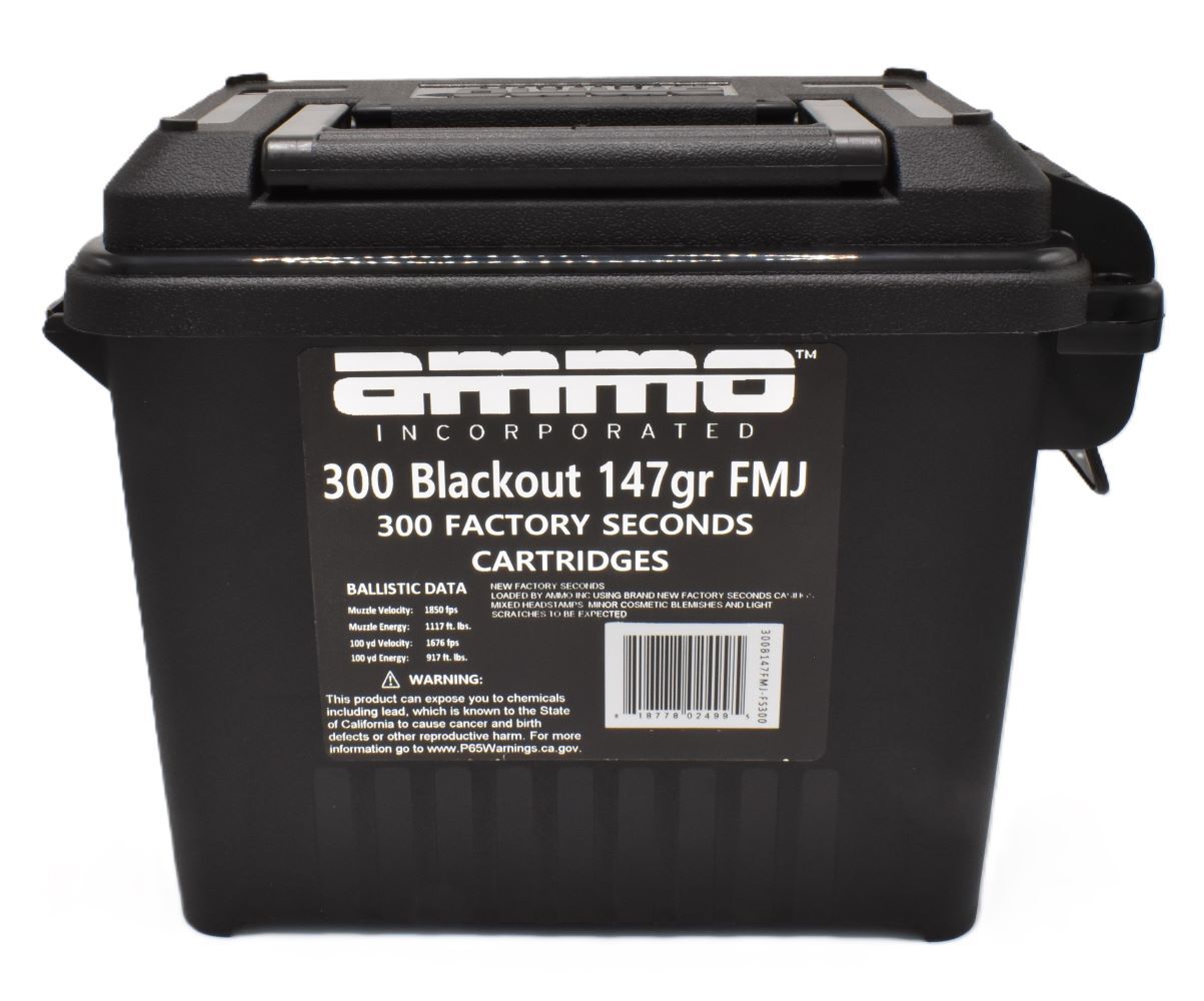 Ammo Inc Signature .300 Blk, 147 Grain FMJ, 300-Rd
