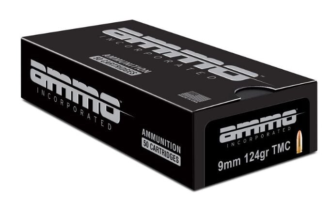 Ammo Inc. 9 mm 124 Grain TMC Ammunition-50 Round