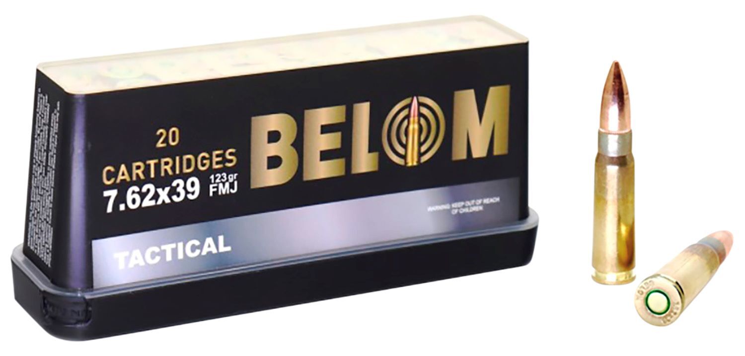 Belom Tactical 7.62x39mm, 123 Grain FMJ, 20-Rd