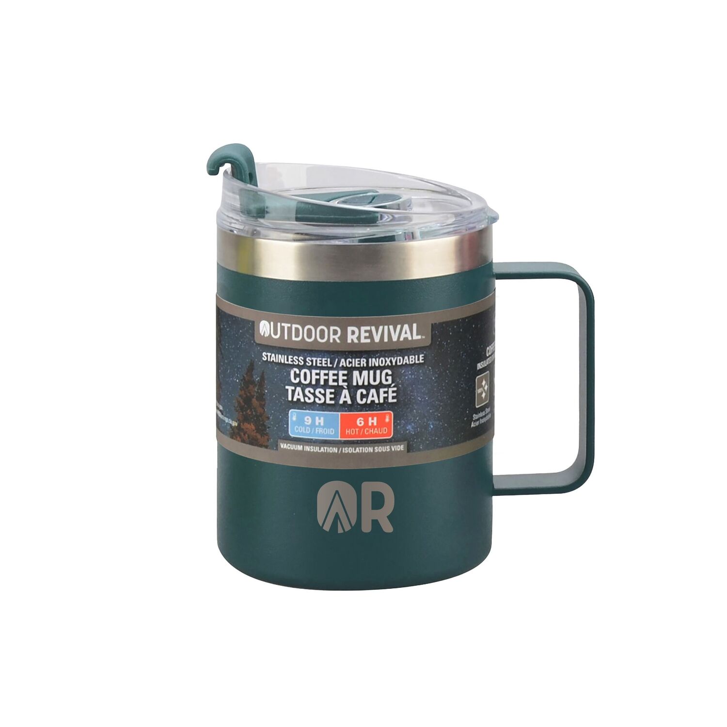 Outdoor Revival Teal Stainless Steel Coffee Mug, 12-Oz