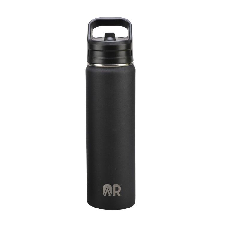 Outdoor Revival Black Stainless Steel Sports Bottle, 20-Oz