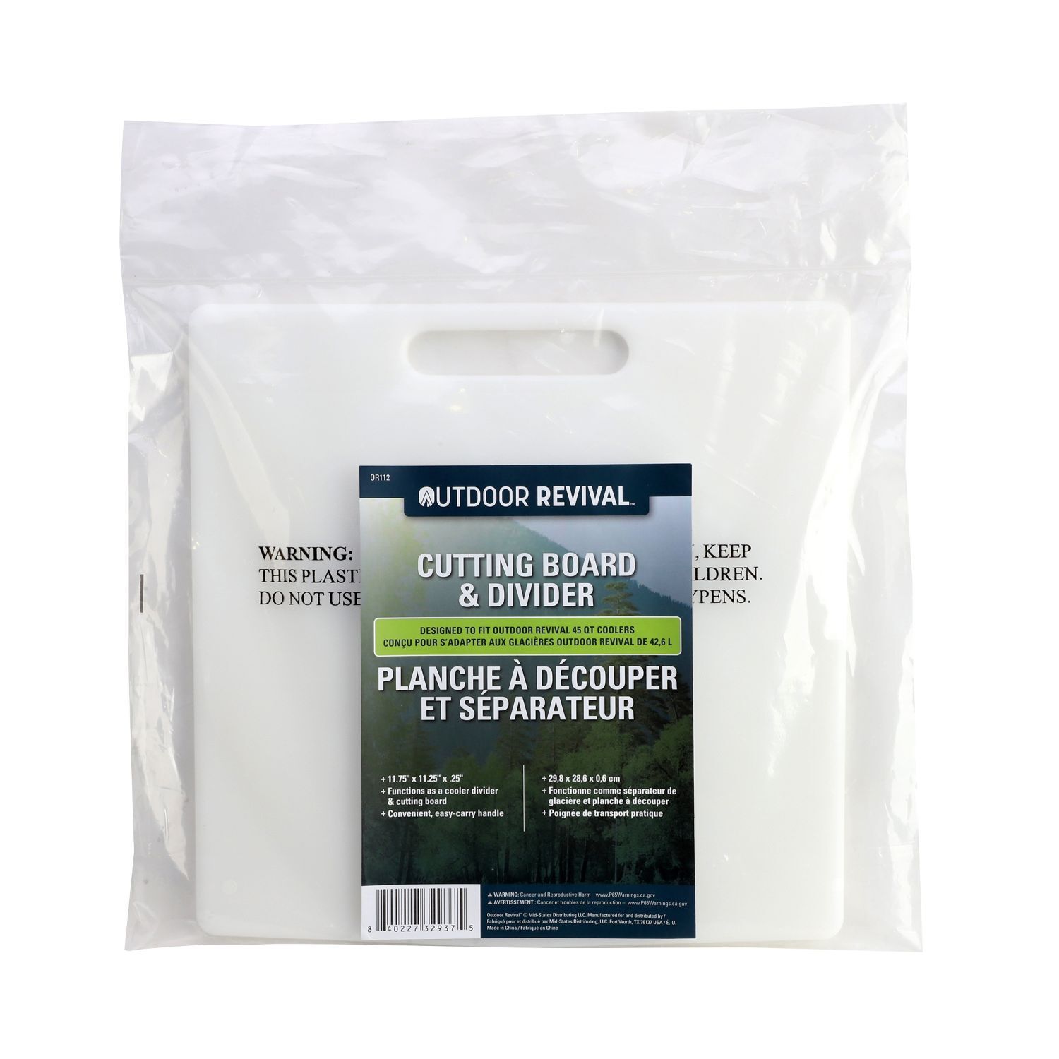 Outdoor Revival Cooler Cutting Board & Divider, 45-Qt