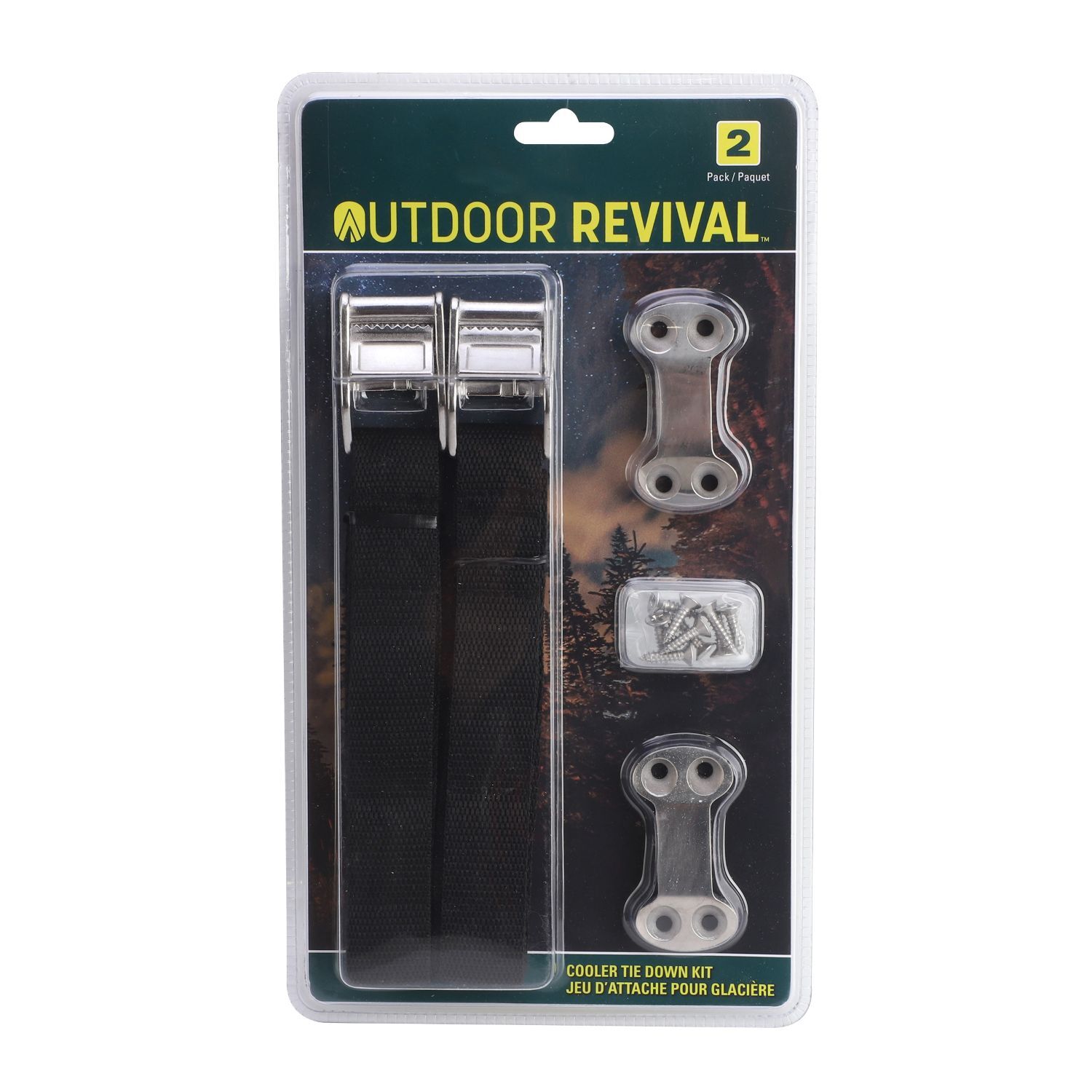 Outdoor Revival Cooler Tie Down Kit, 2-Pk