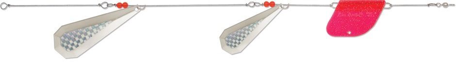 Luhr-Jensen Nickel/Silver Prism-Lite Ford Fender Lake Troll, 15-In