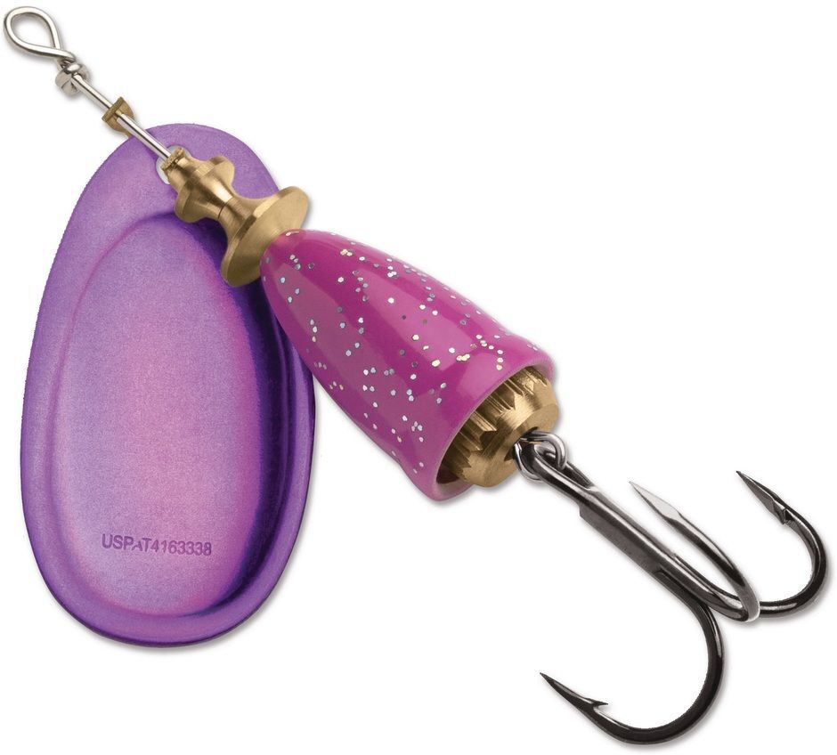 Blue Fox Classic Vibrax Cerise Purple Candyback Spinner, #3, 1/4-Oz