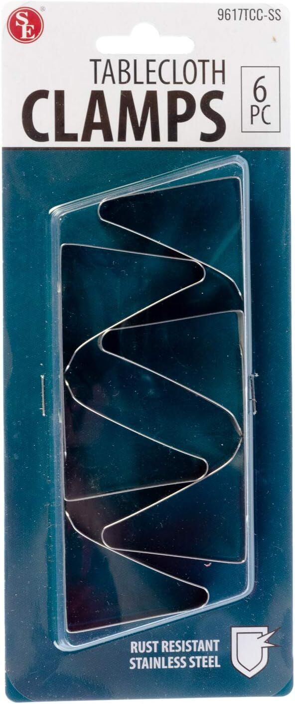 Sona Enterprises Tablecloth Clamps, 6-Pk