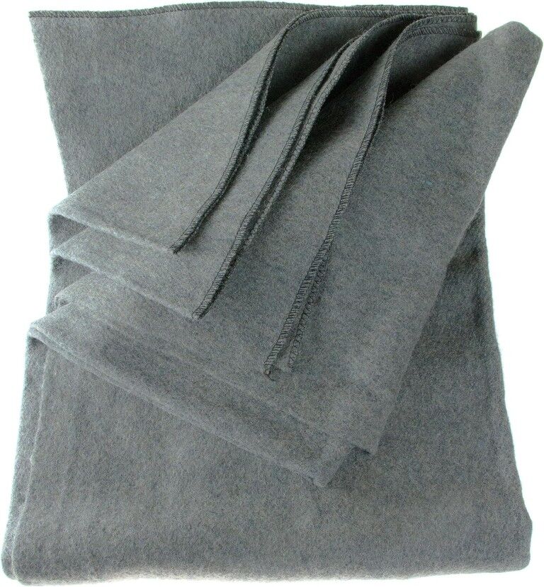 Sona Enterprises Gray 80% Wool 4-Lb Warm Blanket, 64-In x 84-In
