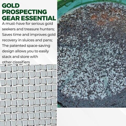 Sona Enterprises Stackable Classifier Gold Prospecting Pan, 13 1/4-In