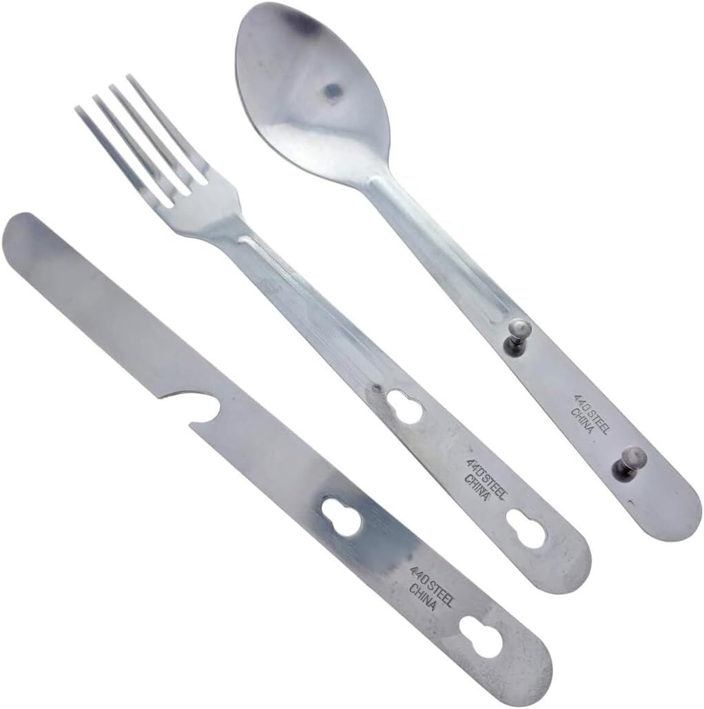 Sona Enterprises 4-In-1 Detachable Stainless Steel Utensil Set, 3-Pc