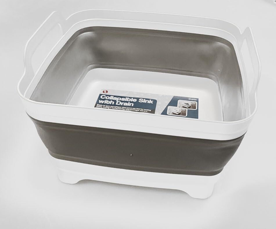 Sona Enterprises Collapsible Sink With Drain, 12-In x 12-In