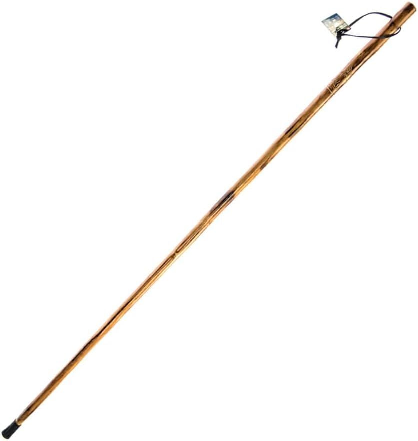 Sona Enterprises Natural Wood Walking Stick With Floral Design, 55-In