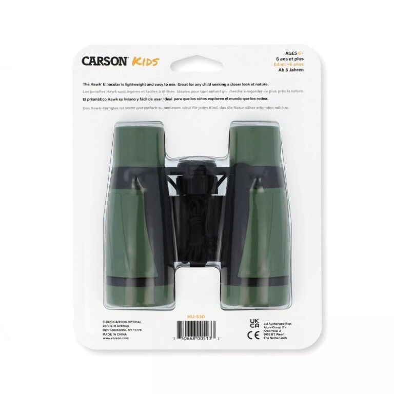 Carson Hawk 30mm Objective Lens Kids Binoculars