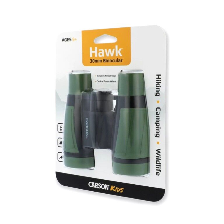 Carson Hawk 30mm Objective Lens Kids Binoculars