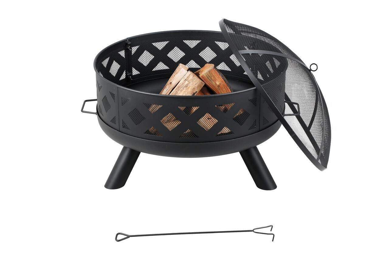 HeatMaxx 3-In-1 Triple Function Outdoor Wood Burning Fire Pit, 31.5 in.