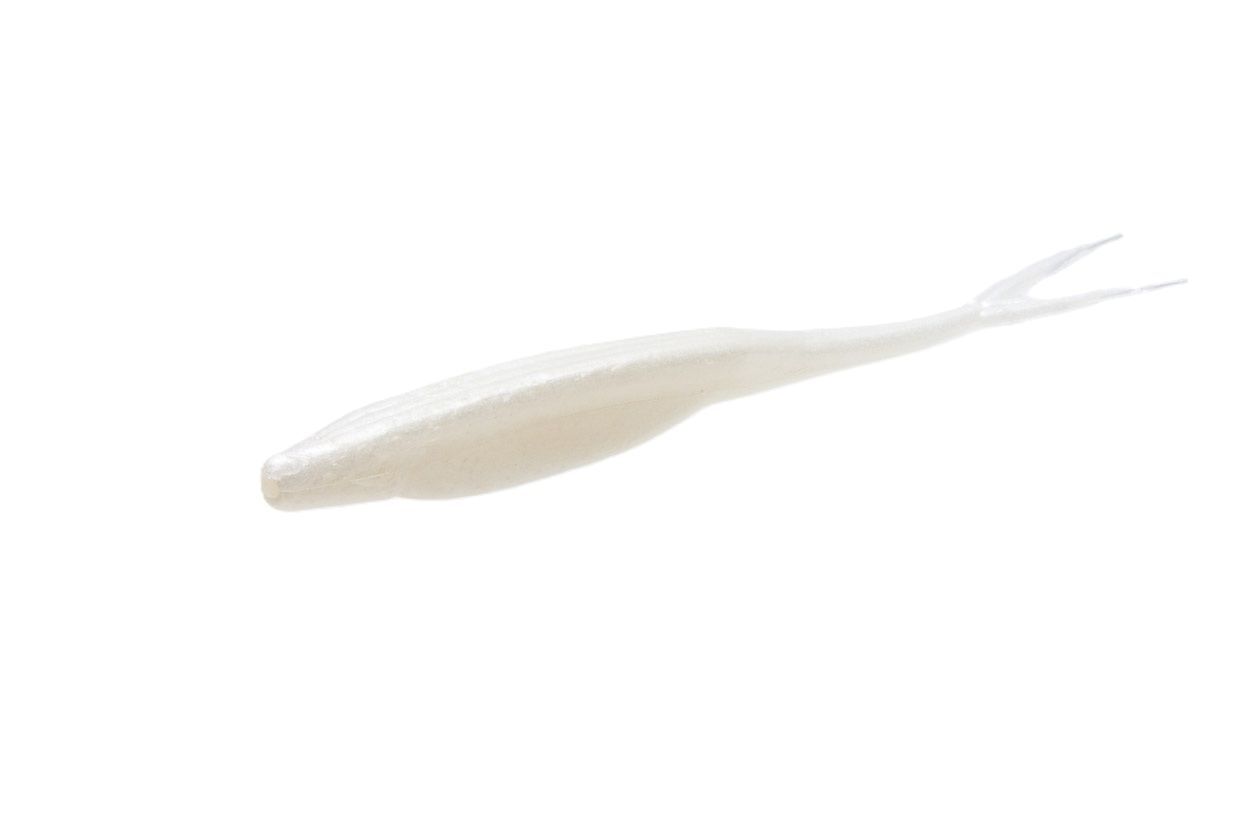 Zoom White Pearl Super Fluke, 5.25-In, 10-Pk