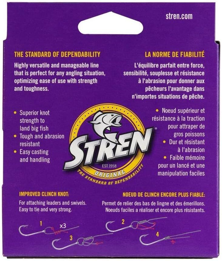 Stren Original Clear Monofilament Fishing Line, 10-Lb, 330-Ft