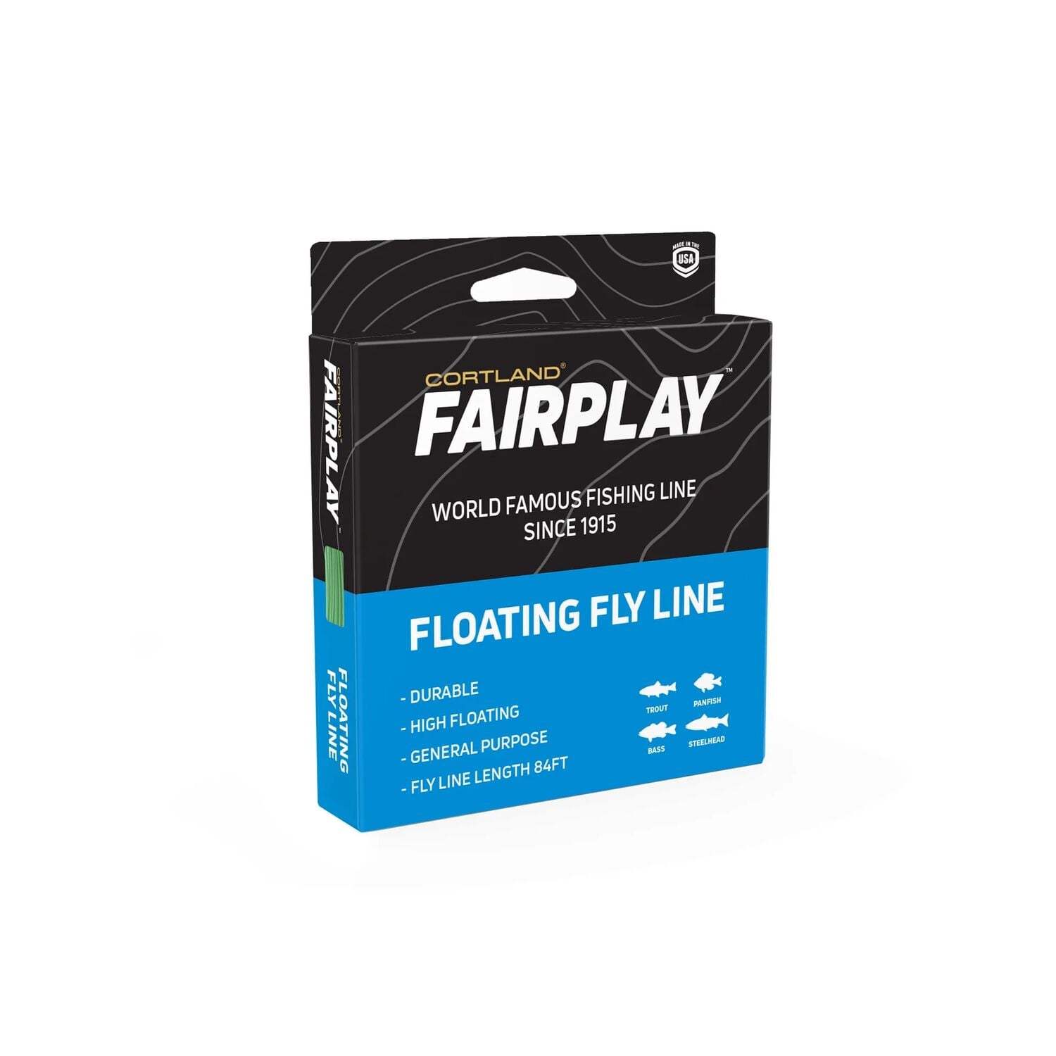 Cortland Fairplay Floating Blue Green Fly Line, WF6F, 84 ft.