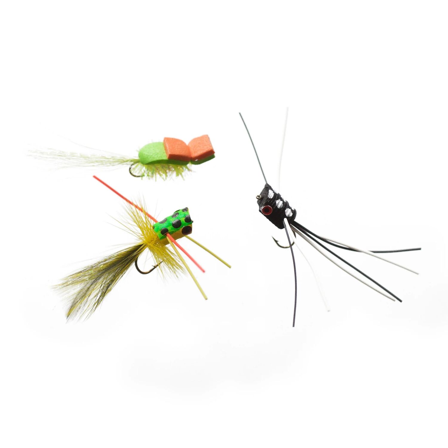 Cortland Panfish Popper Fly Assortment, 3-Pk