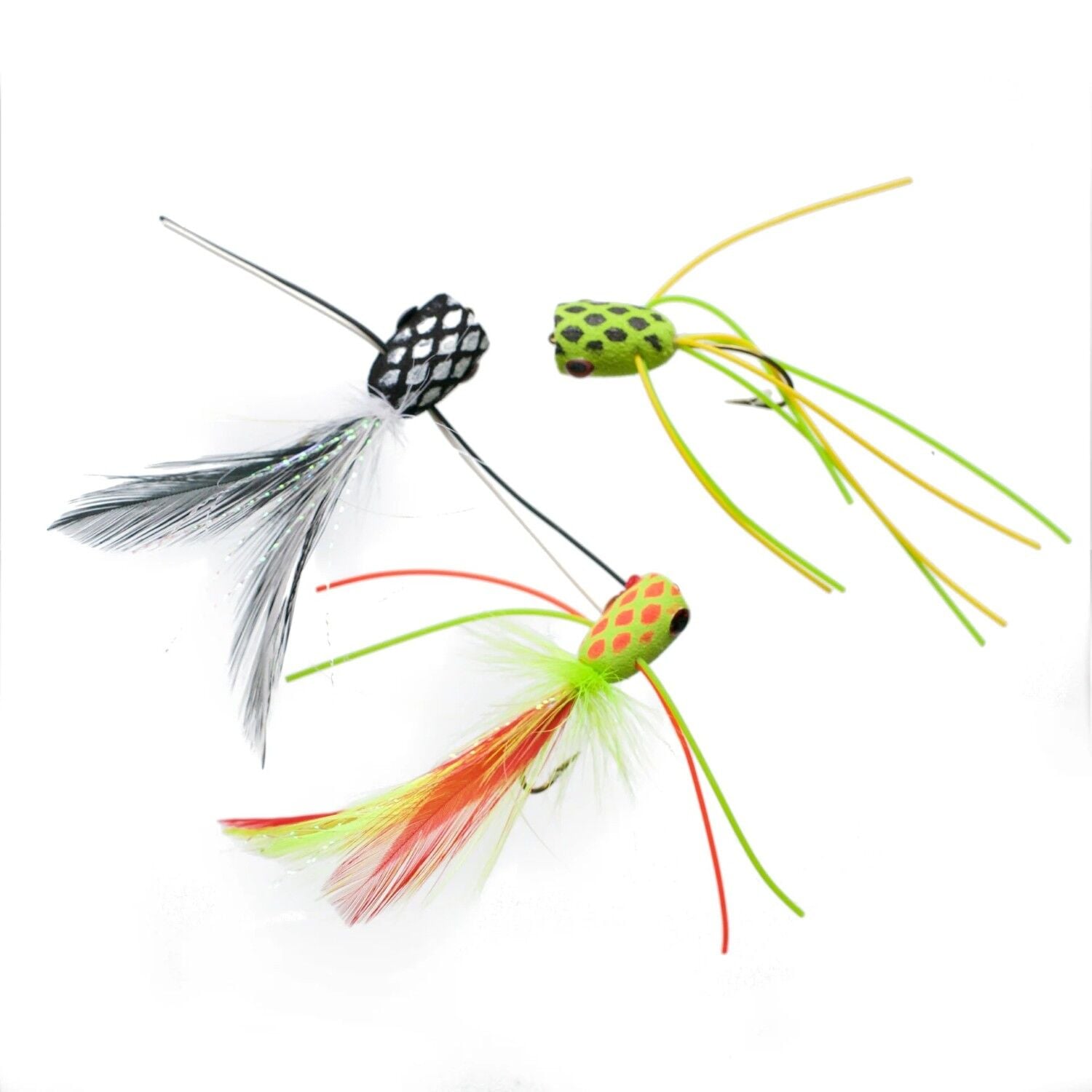 Cortland Bass Popper Fly Assortment, 3-Pk