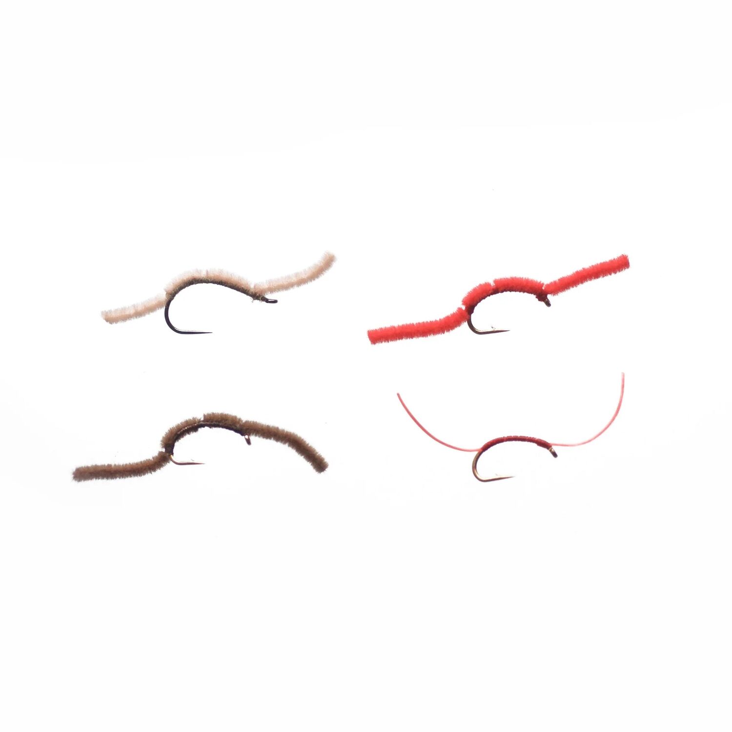 Cortland San Juan Worm Fly Assortment, 4-Pk
