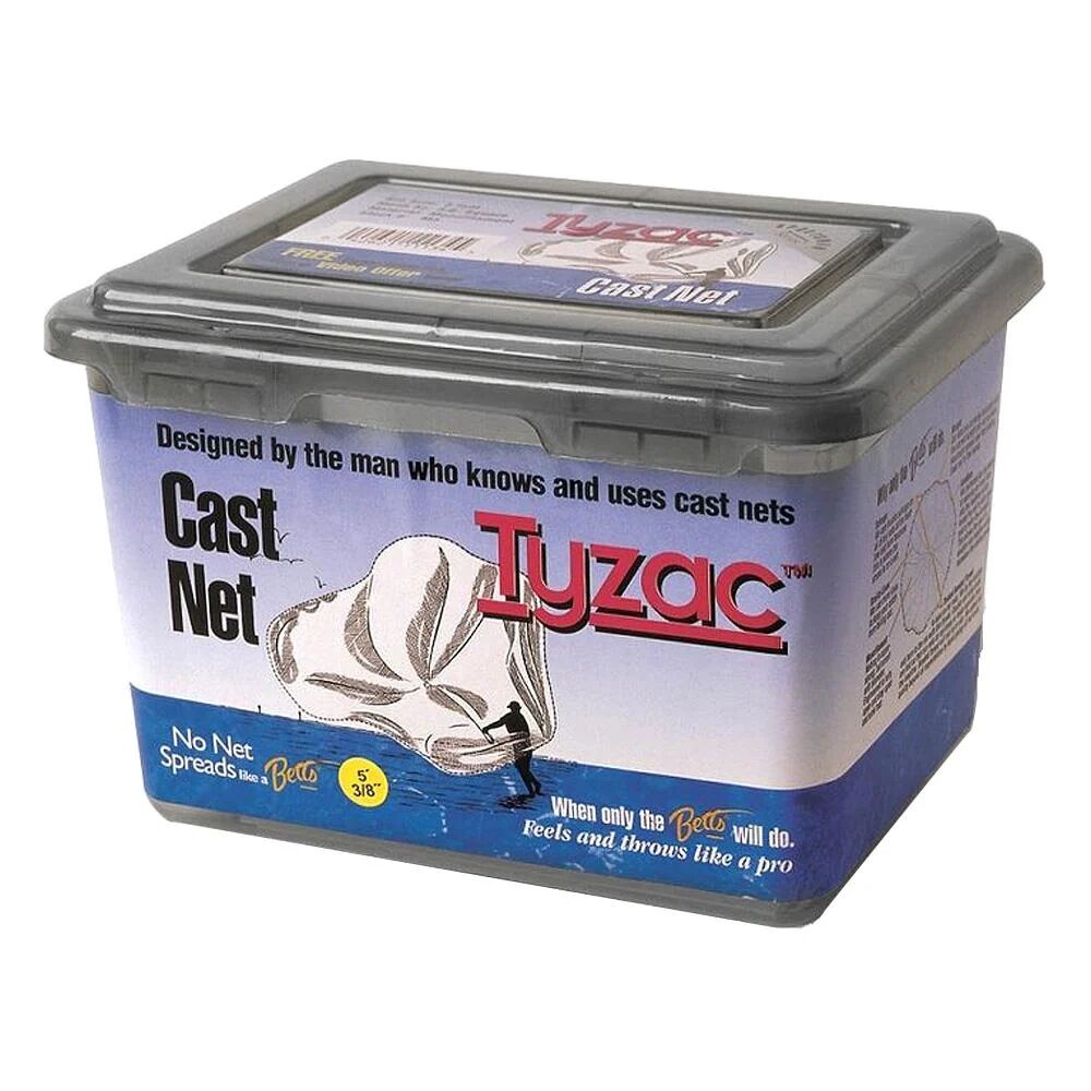 Betts Tackle Tyzac Mono 3/8-In Mesh Cast Net, 6-Ft
