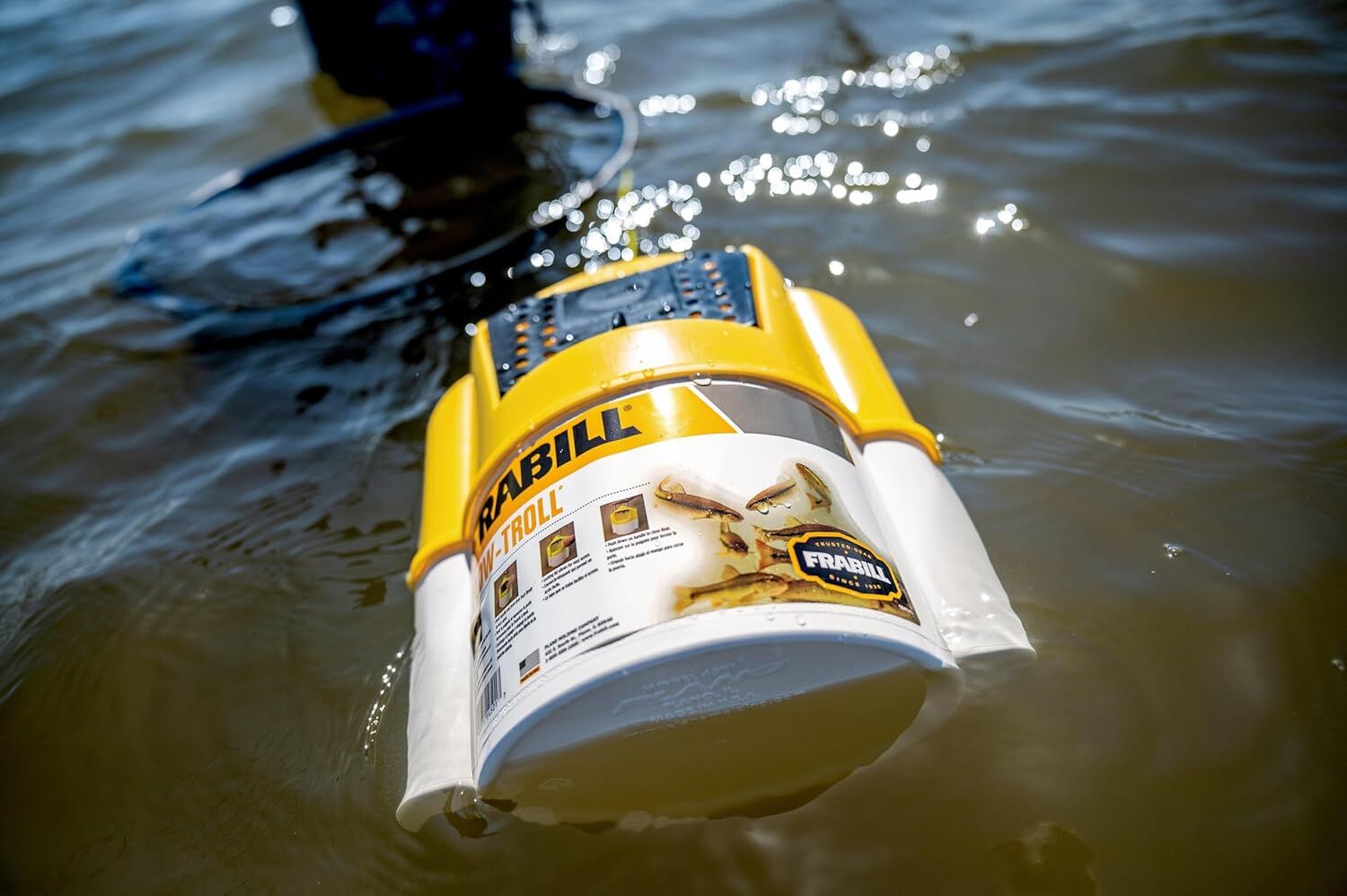 Frabill Flow Troll Bait Bucket, 6-Qt